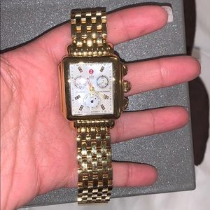 Gold Michele watch
